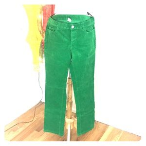 Green corduroy pants JCrew